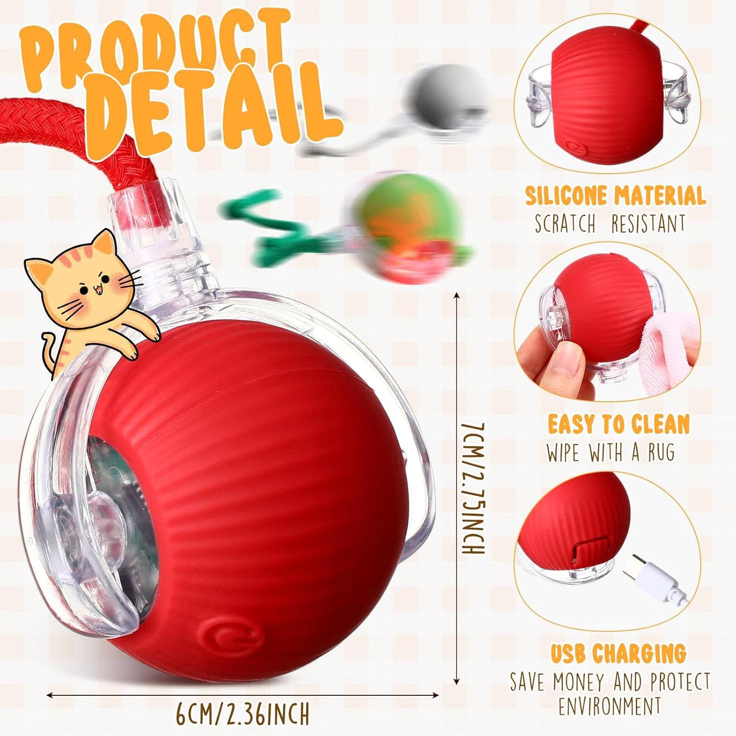 Smart Pet Rolling Ball Toy