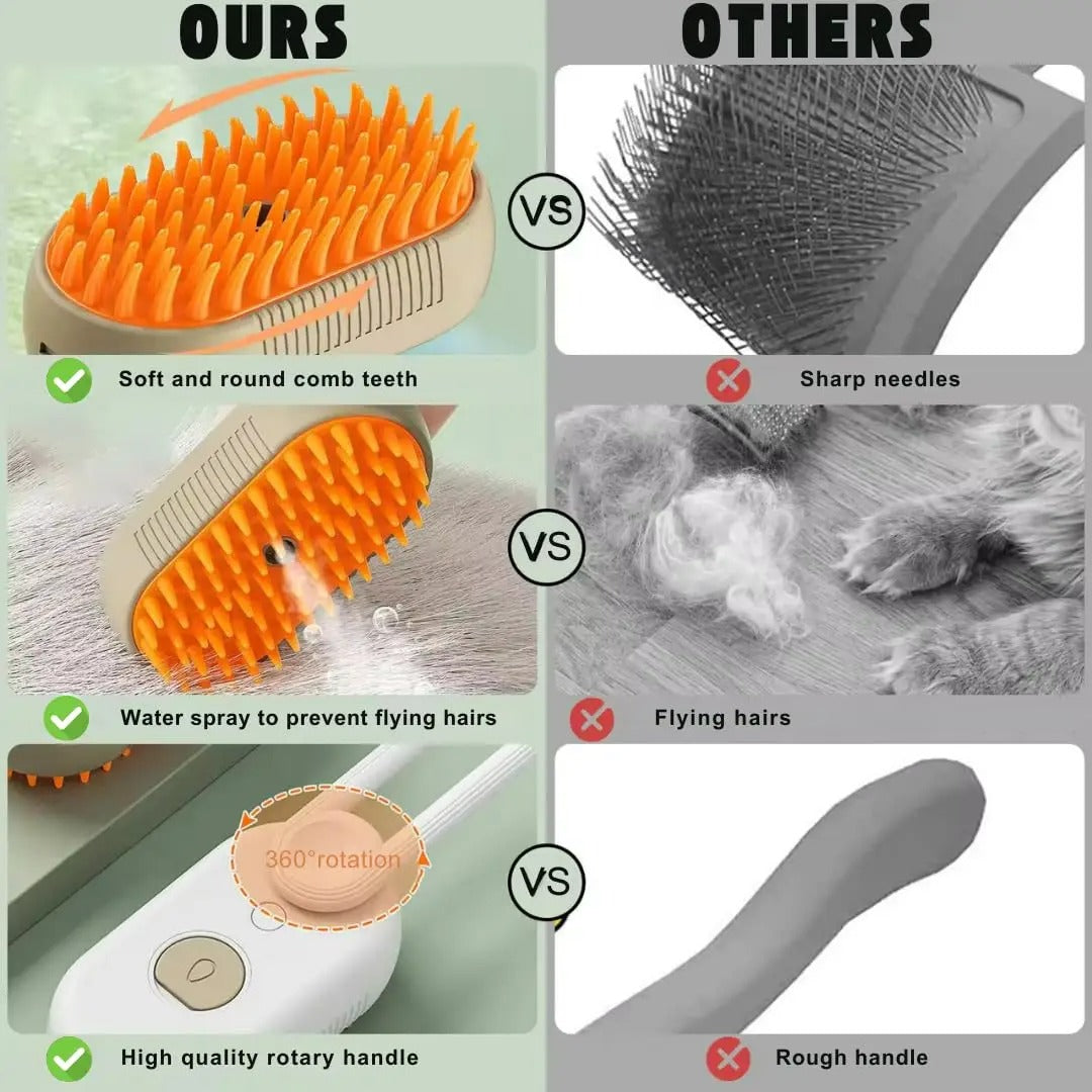 3-in-1 Pet Hair Brush